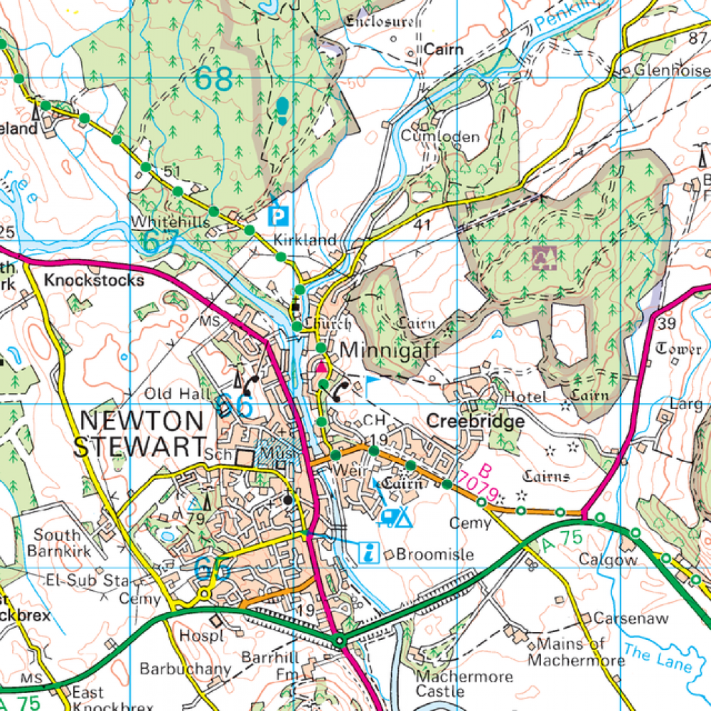 OS83 Newton Stewart Kirkcudbright area